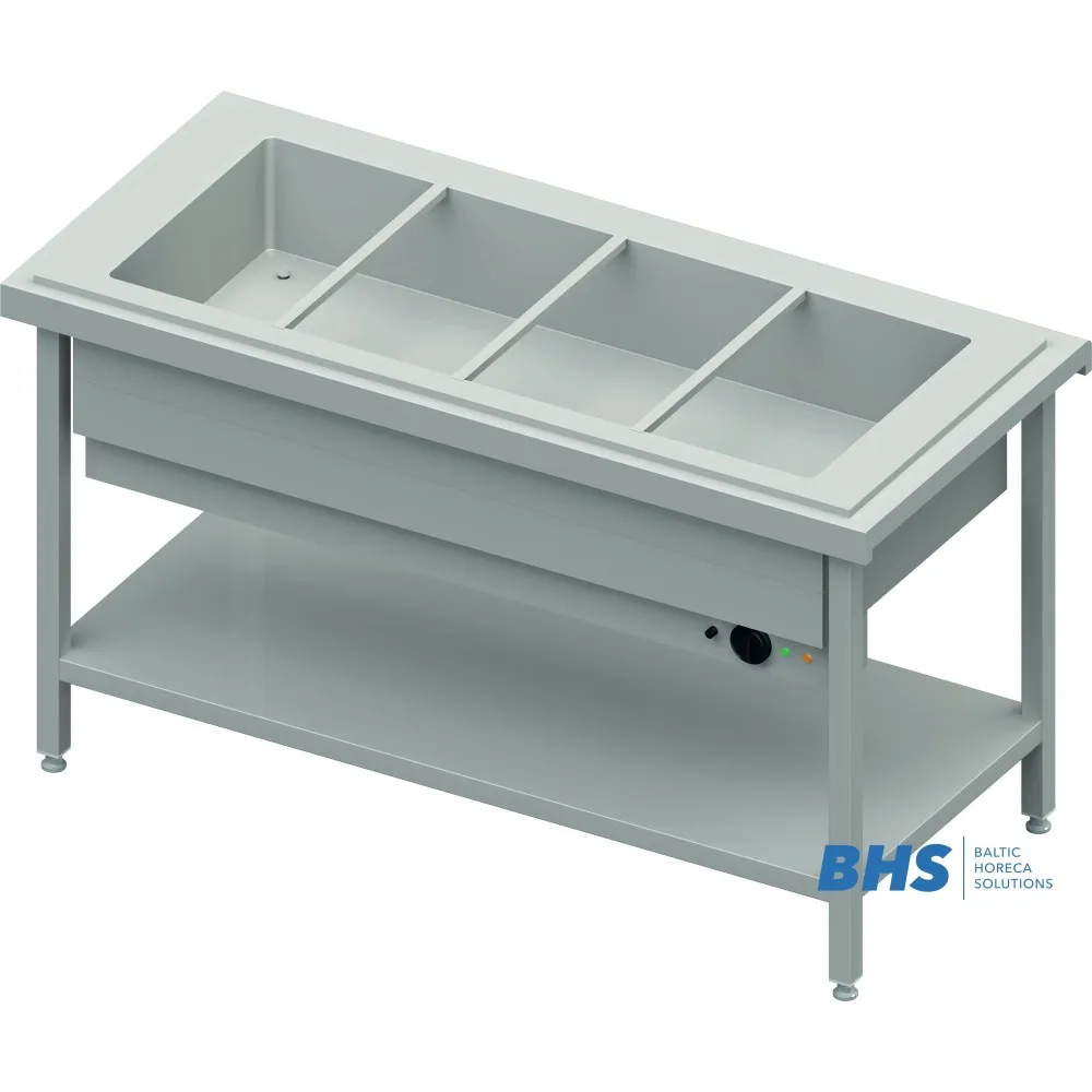 Hot chafing dish with one camera 4xGN1/1