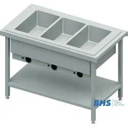 Hot chafing dish 3xGN1/1 with separator