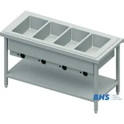 Hot chafing dish 4xGN1/1 with separator