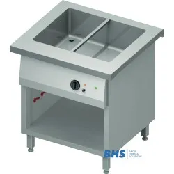 Cold chafing dish 2 GN1/1 with one camera and a shelf