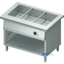 Cold chafing dish 3 GN1/1 with one camera and a shelf