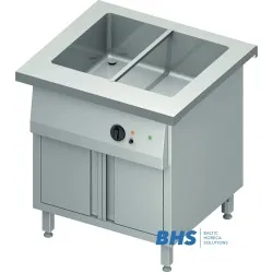 Cold chafing dish 2 GN1/1 with one camera and cupboard