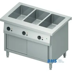 Cold chafing dish 3 GN1/1 with separator and cupboard