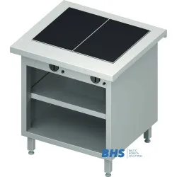 Hot ceramic surface 2 GN1/1 with shelf