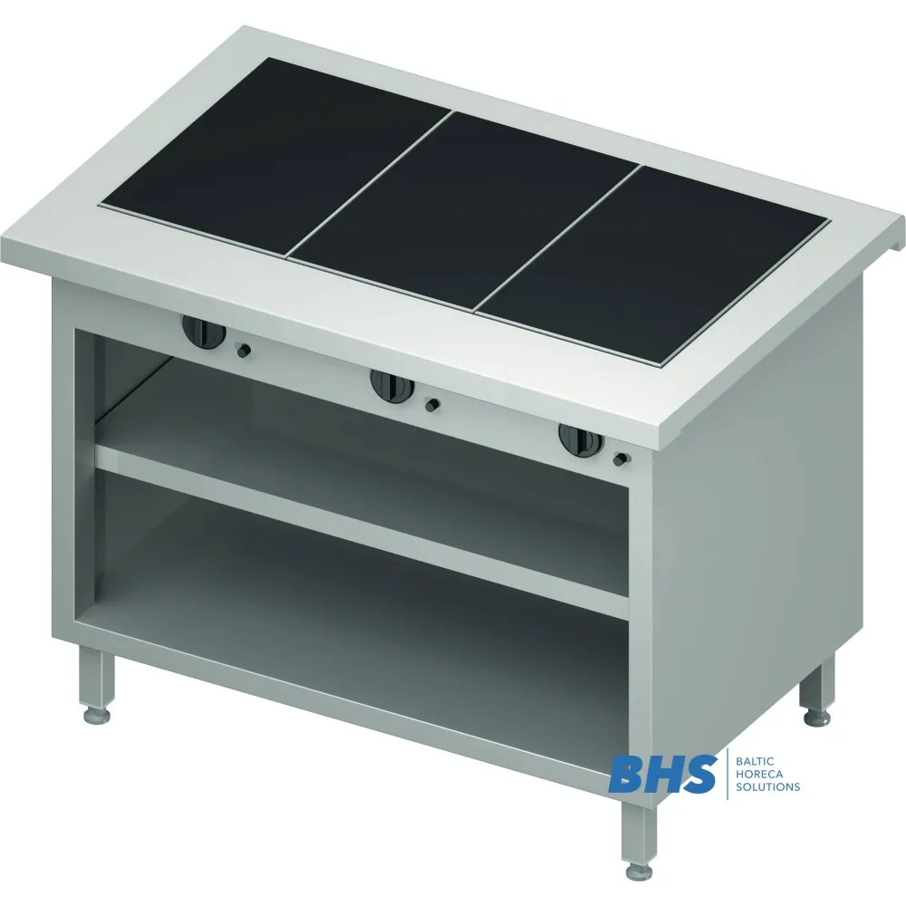 Hot ceramic surface 3 GN1/1 with shelf