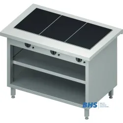 Hot ceramic surface 3 GN1/1 with shelf