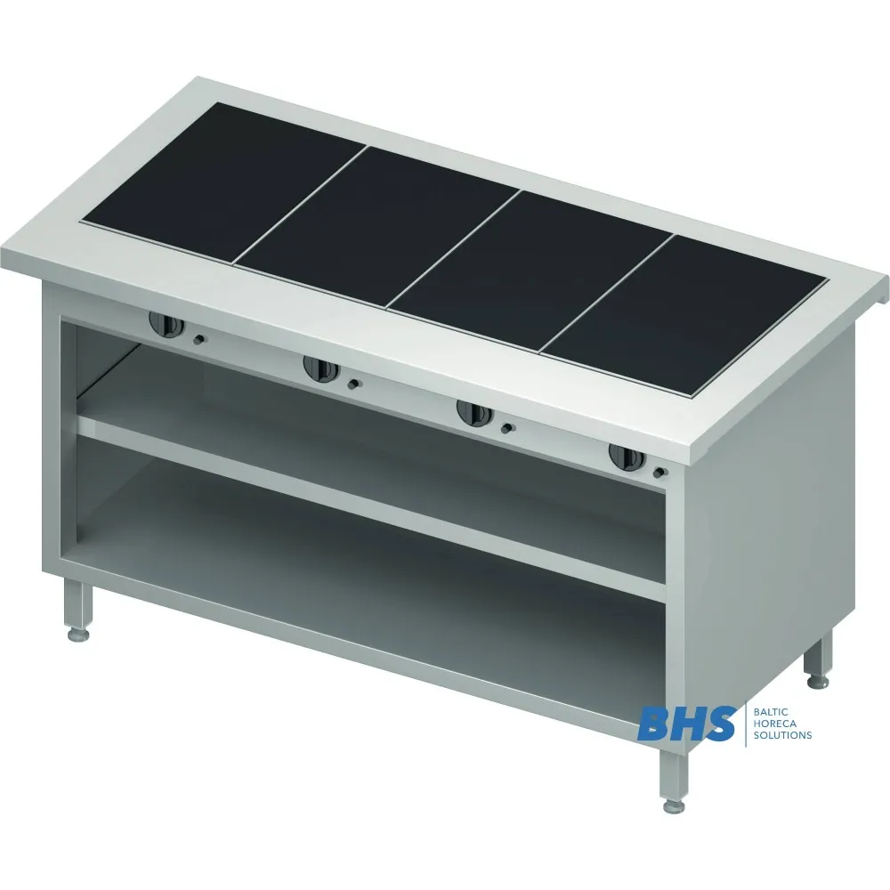 Hot ceramic surface 4 GN1/1 with shelf