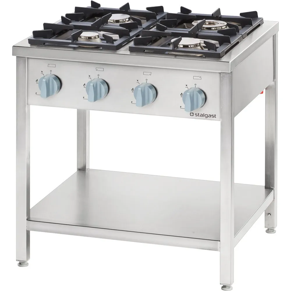 Gas cooker with 4 burners 800 24 kW