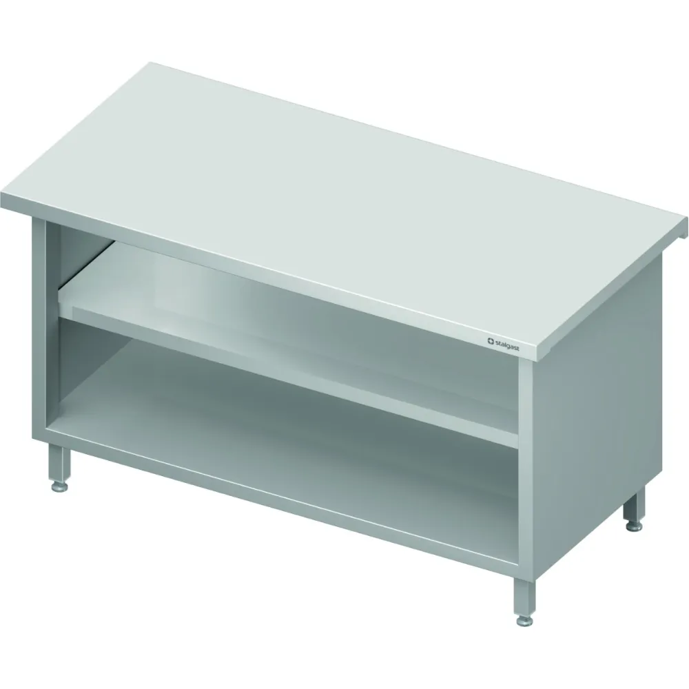 Neutral stand with 2 shelves 1500