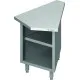 Corner table inner 45 with shelf