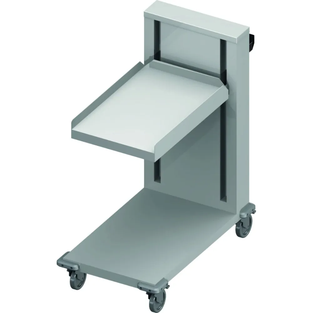 Trolley with height adjustable platform