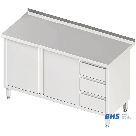 Table with 3 drawers and 2 doors