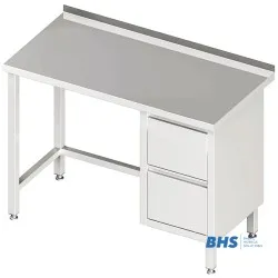 Desk with two drawers without shelf 800