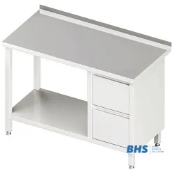 Table with drawers and shelf 800