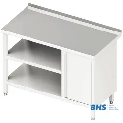 Table with one door and two shelves 800
