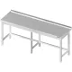 Stainless steel table with frame and side 2500