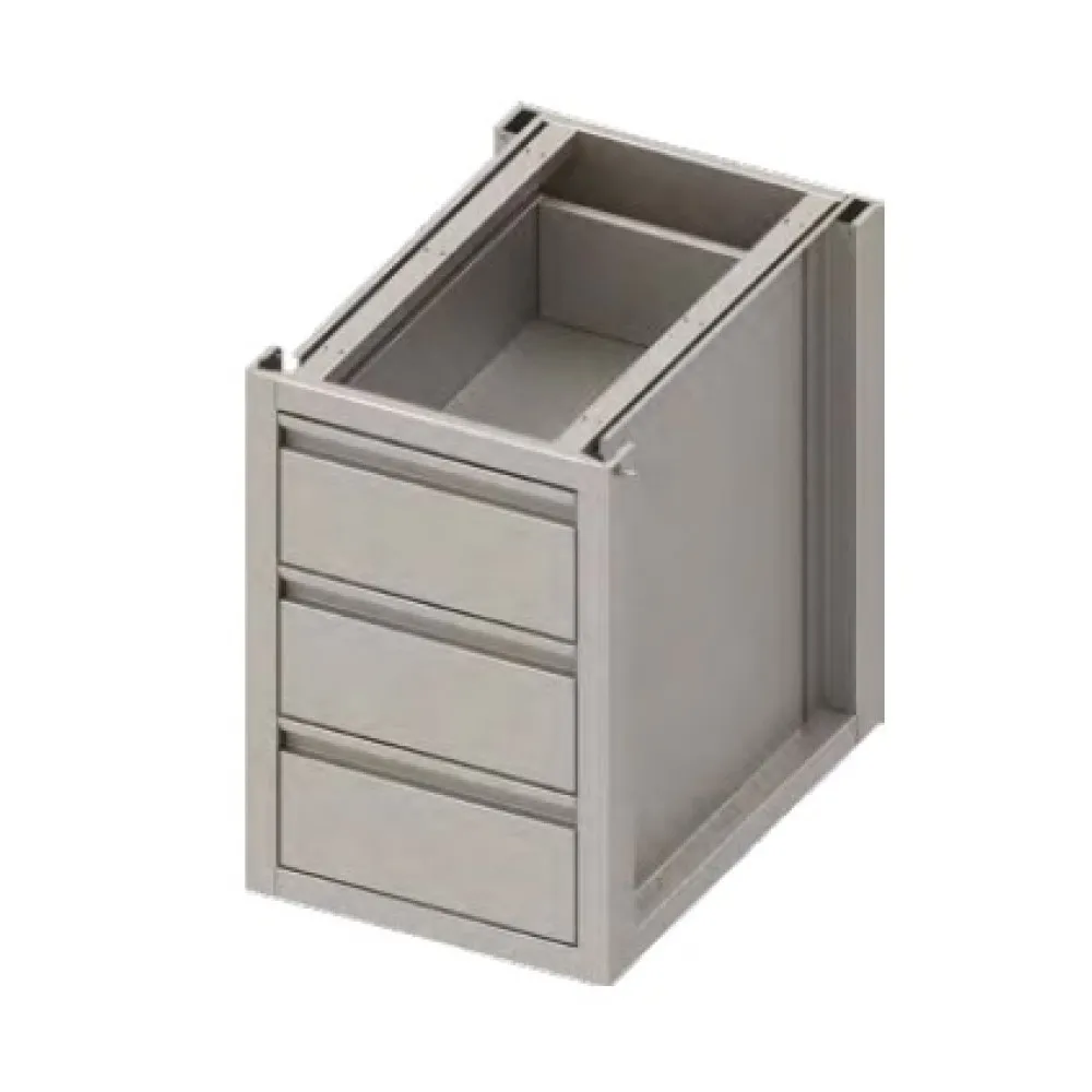 Cupboard with 3 drawers  H-660 mm