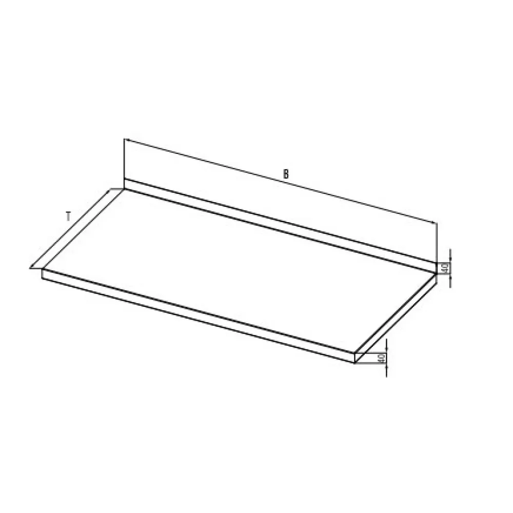 Stainless steel work surface