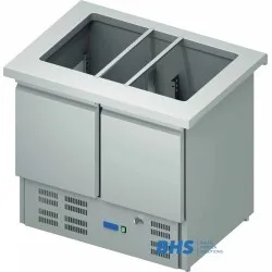 Salad table 10 GN1/4 with a refrigerator