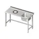 Table with sink and waste hole