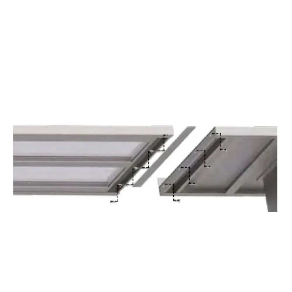 Stainless steel work surface