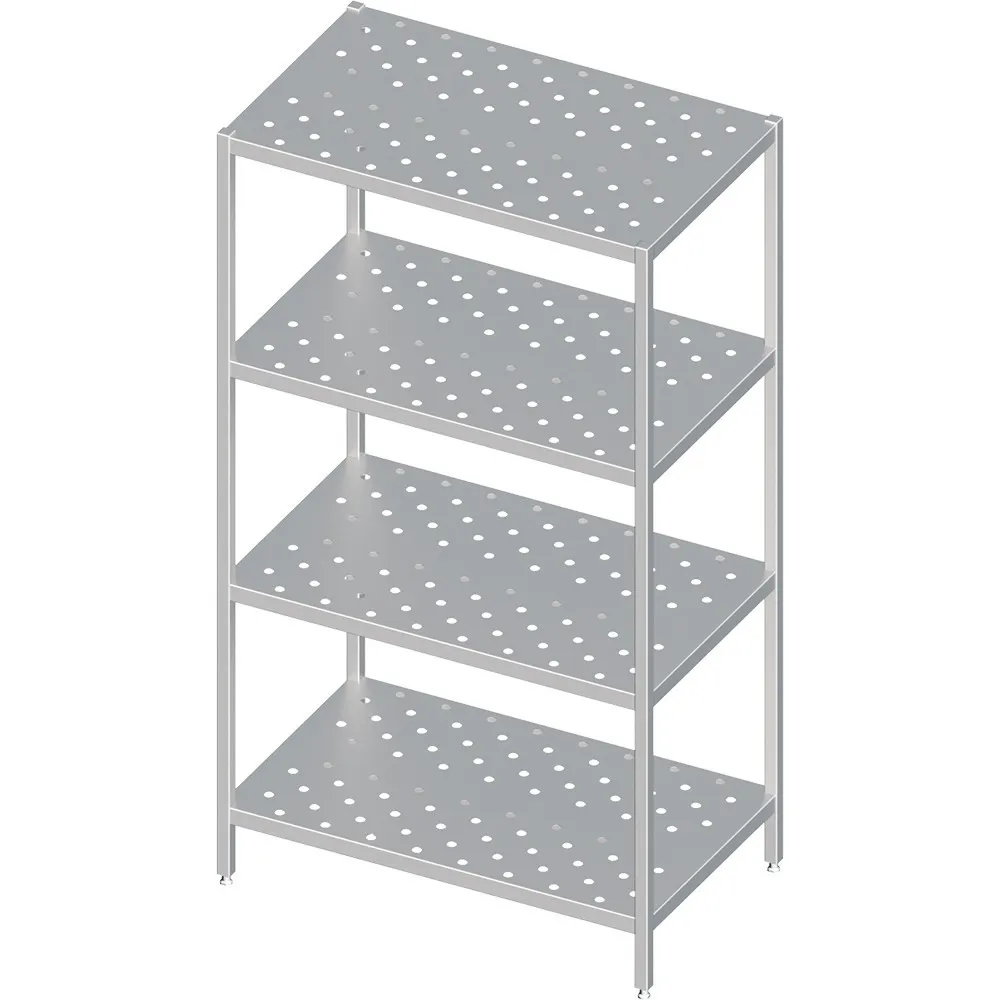 Easy assemble perforated  shelf H- 1800mm , depth 400 mm