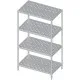 Easy assemble perforated  shelf H- 1800mm , depth 500 mm