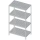 Easy assemble perforated  shelf H- 1800mm , depth 700 mm