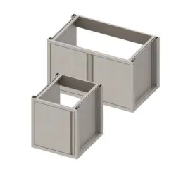 Cupboard under the sink with wing doors H-660 mm