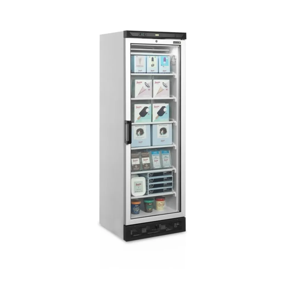 Freezer 270 liters with heated glass doors