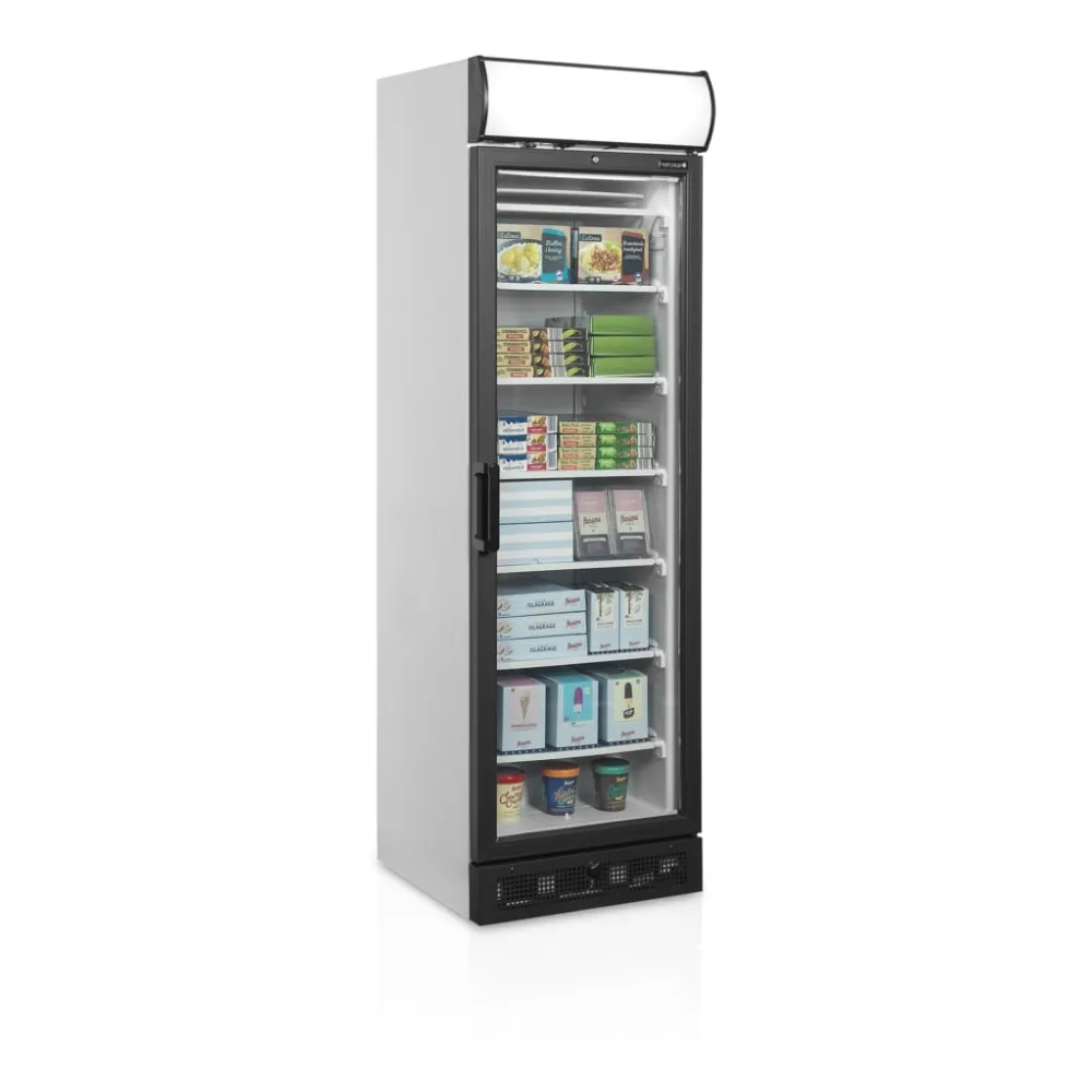 Freezer with advertising banner, 270l