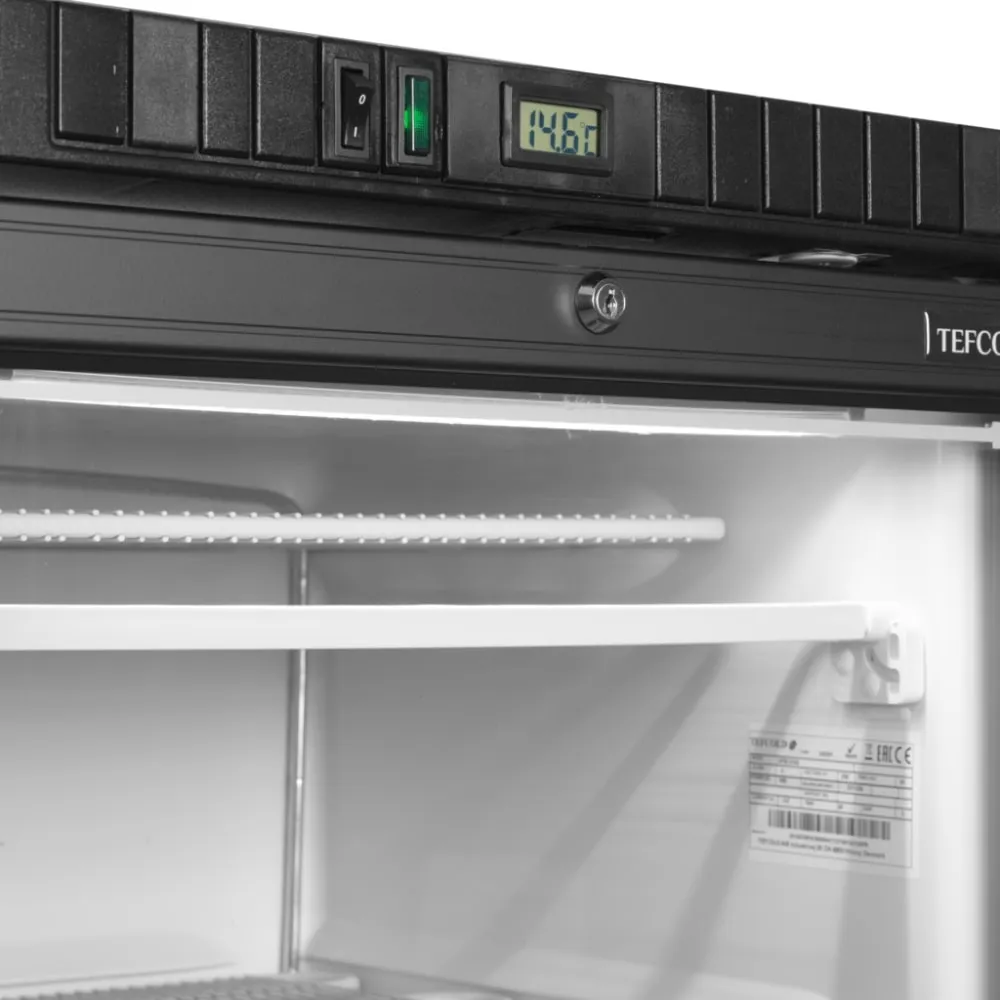 Display freezer with a heated glass door, 270l