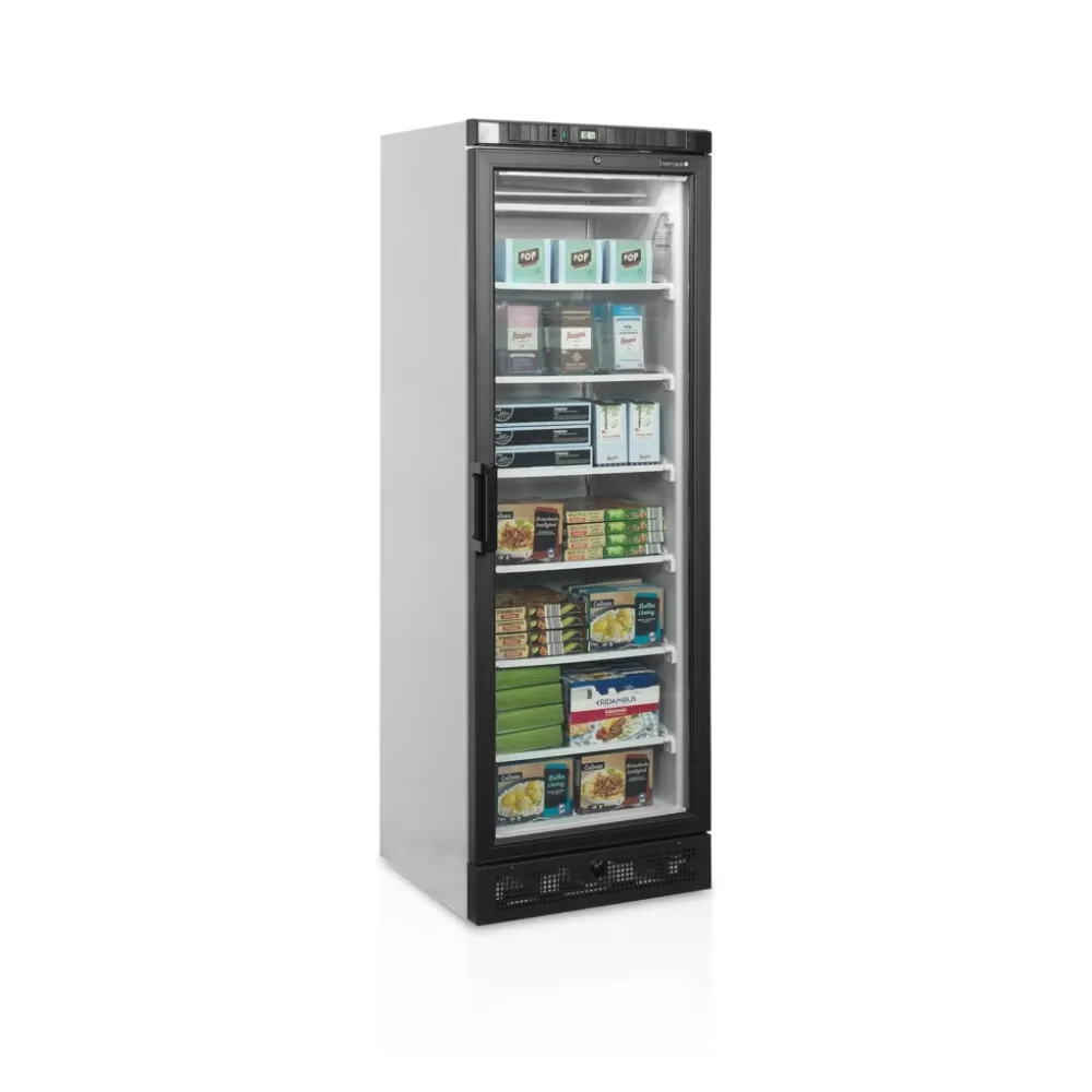 Display freezer with a heated glass door, 270l