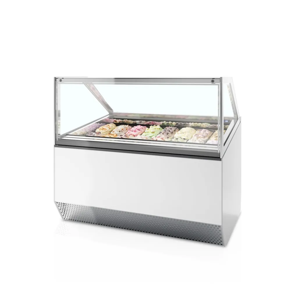 Ice cream freezer with flat glass 0.95 m²