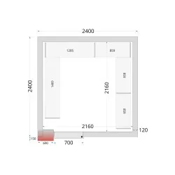 Shelf Rack System Kit CRNF2424