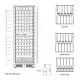 Wine cooler 350 liters with 2 zones SS