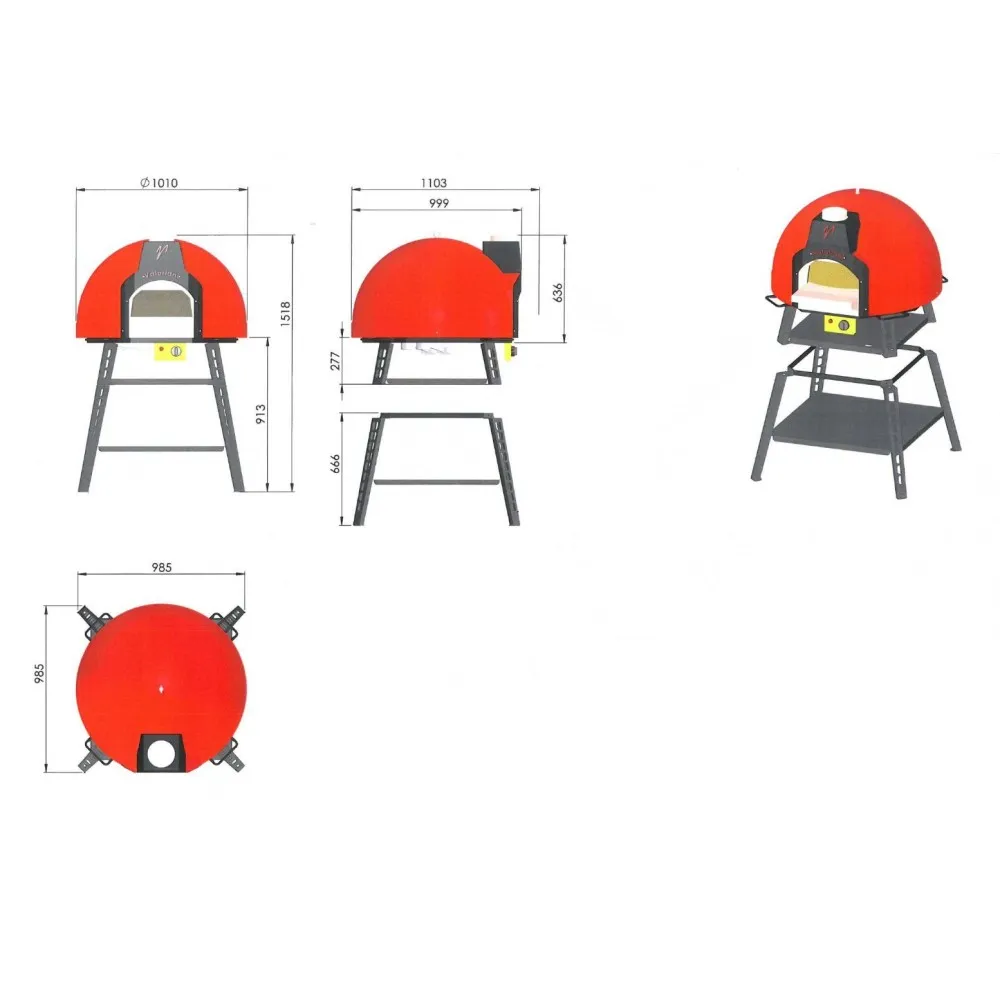 Gas pizza oven BABY75GE