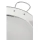 Vaello Stainless Steel Paella Pan for Flame Cooking