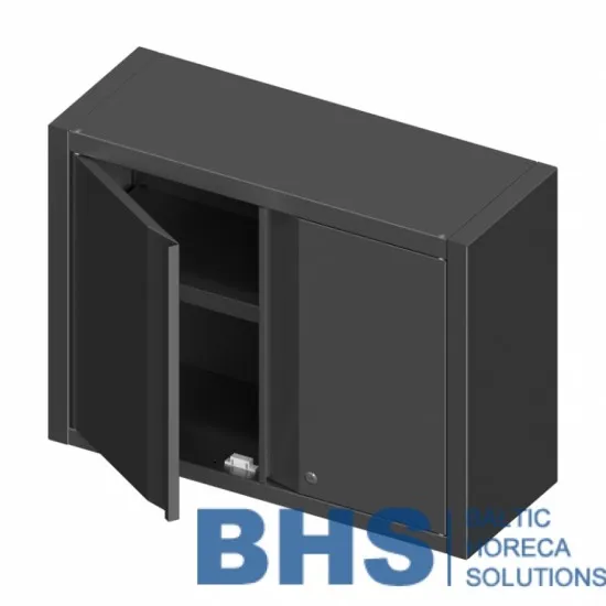 Wall cabinet with shutting doors