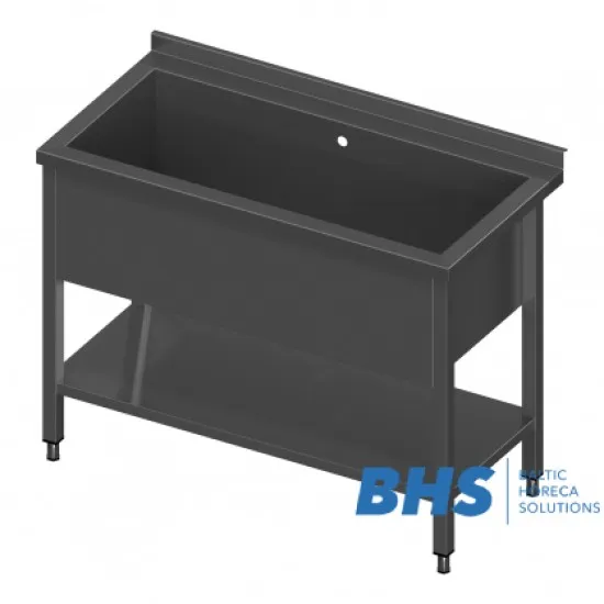 Table with pool and shelf