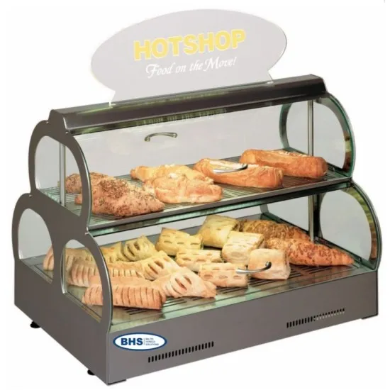 Small hot display cases for canteens