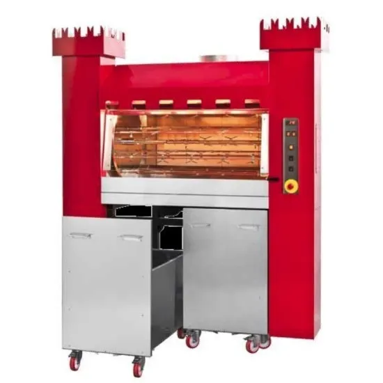 Wood-Fired Grill for Chicken, Vegetables and Fish