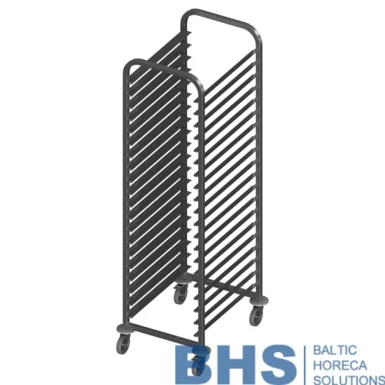 Trolley for bakery trays