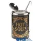 Hot pot soup kettle Hot Soup, with gold plated decor