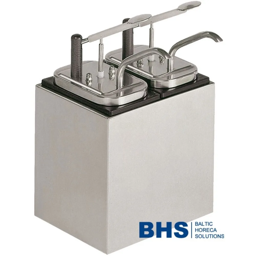 Sauce dispenser with 2 pumps