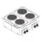 Tecnoinox DPC70E0 Drop-in Electric Stove