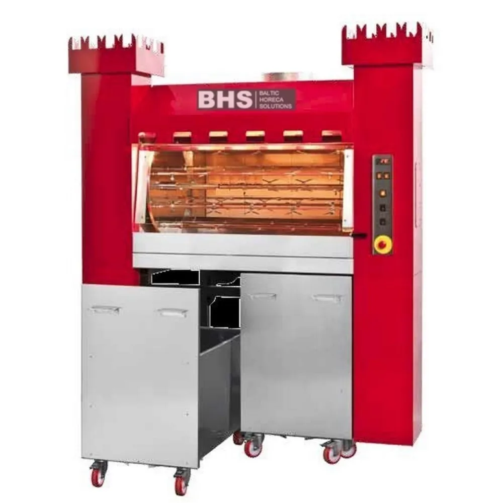 Wood-fueled chicken grill 84P-TORRE combinato