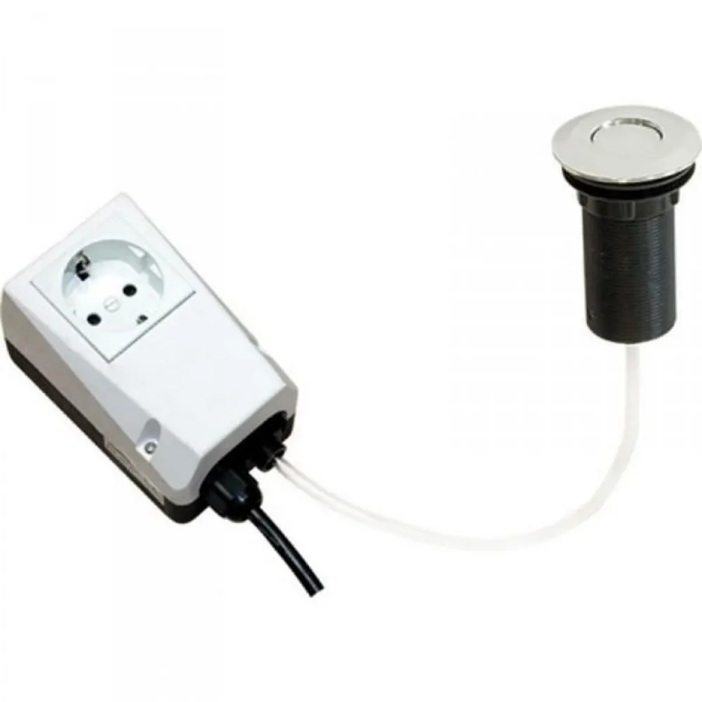 Food waste disposer pneumatic switch