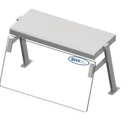 Protection glass with shelf 774-45