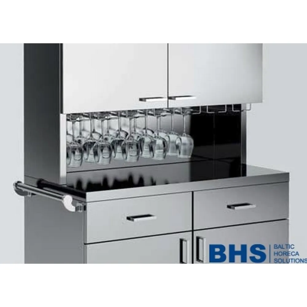 STAINLESS STEEL WAITERS STATION ON CASTORS POLAR2CH